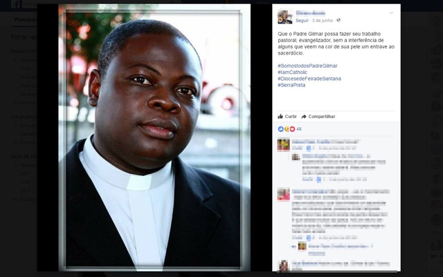 Campanha apoia padre vítima de ofensas em áudio compartilhado no WhatsApp