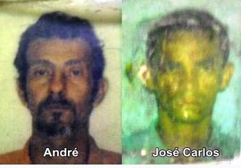 Reprodução | André e José Carlos, vítimas de assassinato