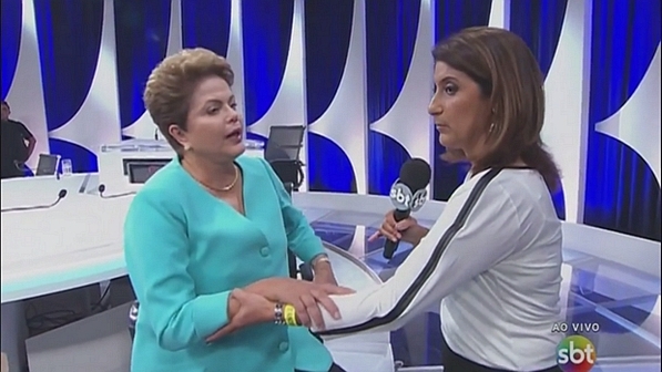 Dilma passa mal ao fim do debate no SBT