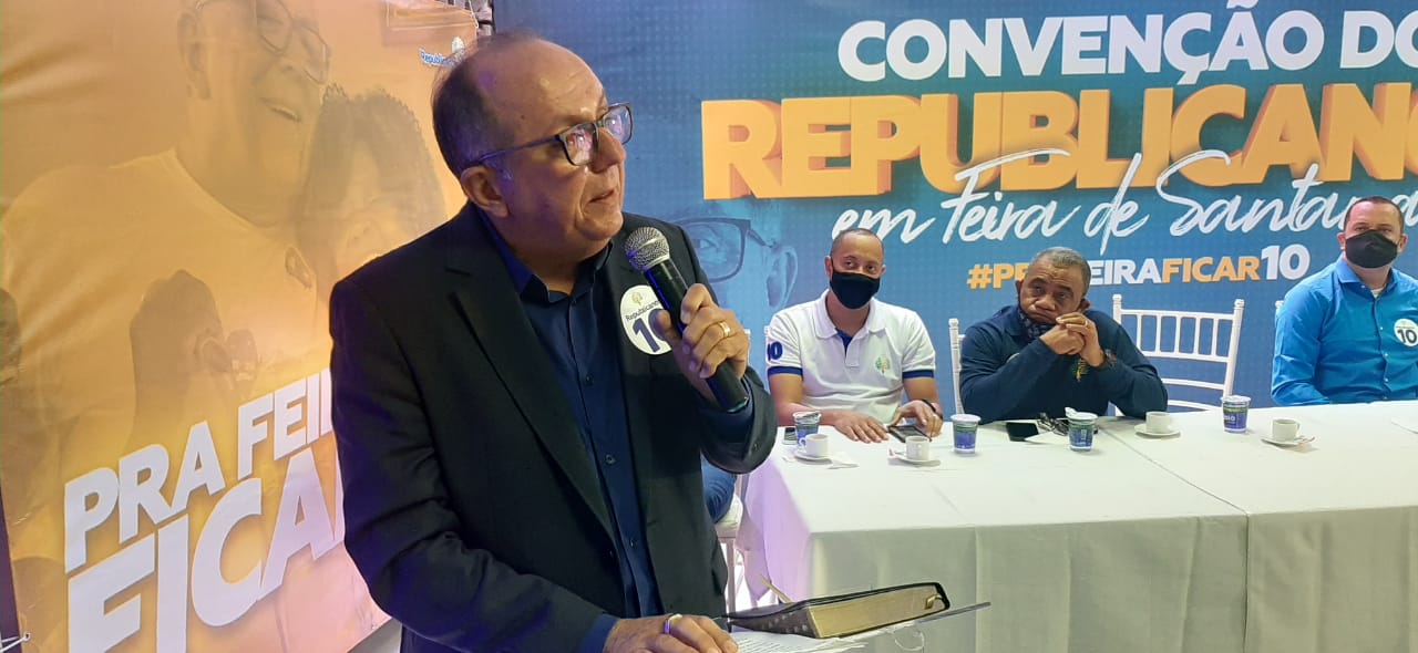 Durante convenção, José de Arimatéia promete construir hospital municipal em Feira de Santana