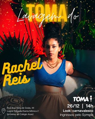 Rachel Reis se apresenta em Feira neste domingo (26)
