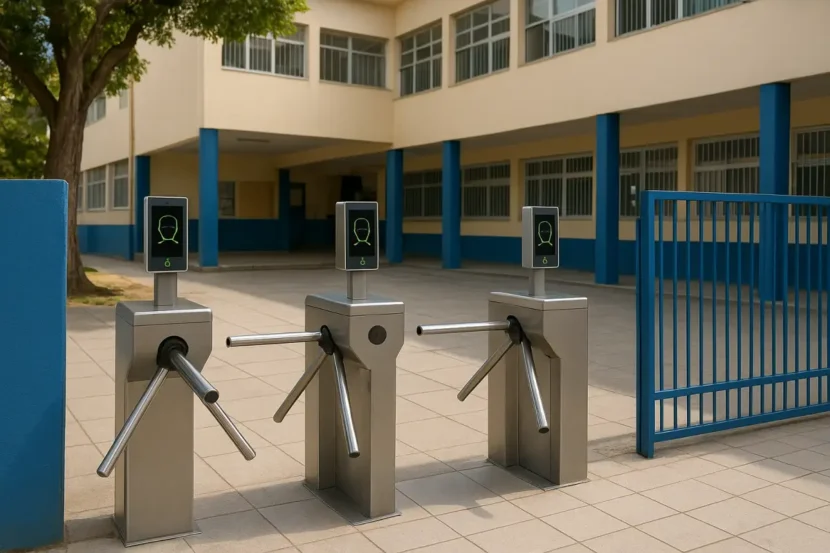 Detectores de metais não são prioridade em 2025; escolas terão catracas com reconhecimento facial, diz secretário